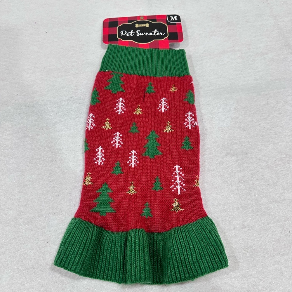 Pet Christmas Sweater Dress